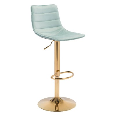 Pierce Barstools Light Green/Gold - ZM Home