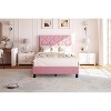 Upholstered Bed Frame with Adjustable Headboard - Sturdy Wood Slat Support, Noise Free, No Box Spring Needed - 2 of 4