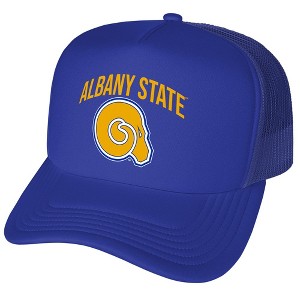 Albany State University Primary Logo Foam Snapback Trucker Hat -, Royal, One Size - 1 of 4