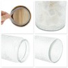 Unique Bargains Texture Decorative Glass Jar with Lid 1 Pc - 4 of 4