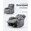 WhizMax 26.8" Wide Leather Multi-Position Reclining Armchair with Built-In Cup Holder - 2 of 4