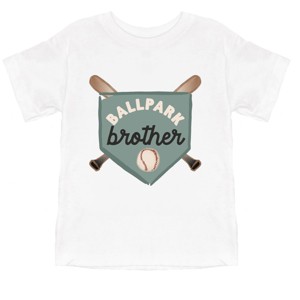 The Juniper Shop Ballpark Brother Toddler Short Sleeve Tee - 1 of 4