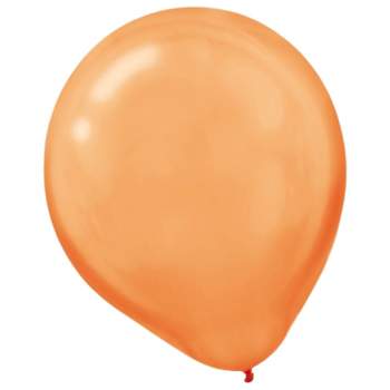 Amscan Pearlized Packaged Latex Balloons 12" Orange Peel 16/Pack 15 Per Pack (113253.05)