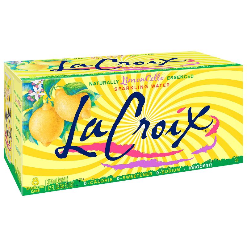 LaCroix Sparkling Water LimonCello - 8pk/12 fl oz Cans, 1 of 10