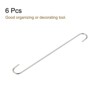 Unique Bargains Carbon Steel Indoor Outdoor S-shaped Hooks and Hangers 6 Pcs - 3 of 4