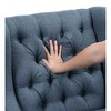 Upholstery Button-Tufted Accent Chair with Foam Cushion, Attached Cushions and Removable Cover - 4 of 4