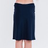 Calypsa Girl's Chlorine Resistant Knee Length Swim Skort With Attached Shorts - 3 of 3