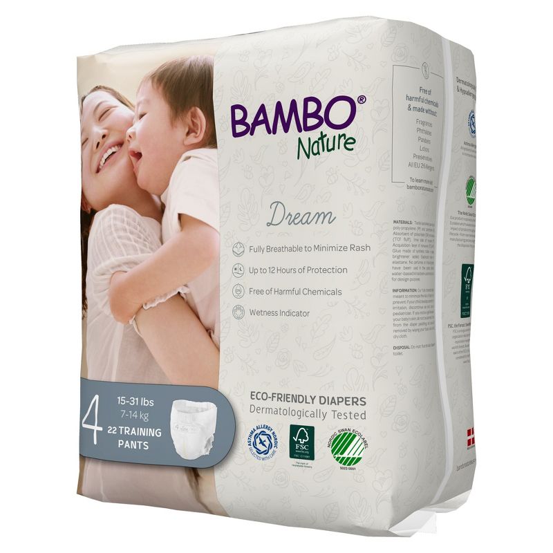 Bambo Nature Dream Unisex Training Pants, Size 4, 4 of 6