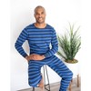 Leveret Mens Two Piece Cotton Striped Pajamas - 3 of 4