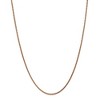 Black Bow Jewelry 1.8mm 14k Rose Gold Solid Diamond Cut Spiga Chain Necklace - 2 of 4