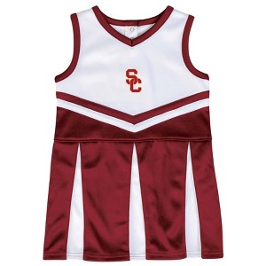 NCAA USC Trojans Girls' Short Sleeve Toddler Cheer Dress Set - 1 of 3