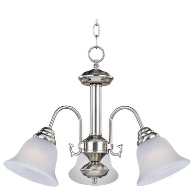 Maxim Lighting Malaga 3 - Light Chandelier in  Satin Nickel