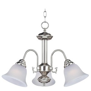 Maxim Lighting Malaga 3 - Light Chandelier in  Satin Nickel - 1 of 1