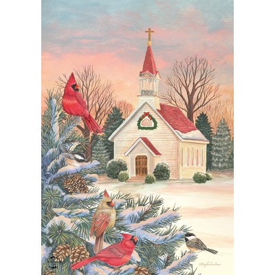 Briarwood Lane Winter Garden Flag 12x18 For Outdoor Winter Church Seasonal For Winter Garden Flag Flags For Outside