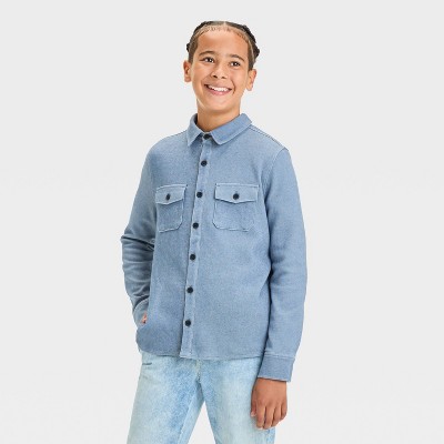 Boys' Knit Shirt Jacket - art class™