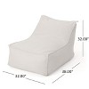 NicBex Water-Resistant Fabric Bean Bag Chair,High Density Shredded Foam Filled Lazy Chair with Removable Cover&Safety Zippers for Outdoor Use - 3 of 4