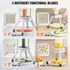 Dexmalle Commercial Chopper Commercial Vegetable Chopper with 4 Blades Fruits Dicer - 2 of 4