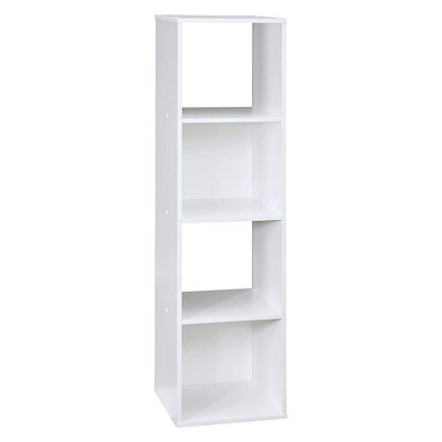 Closetmaid 102900 Decorative Home Stackable 4-Cube Cubeicals Organizer Storage in White with Hardware for Toys, Office, or Home