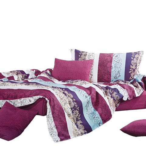 Slickblue Luxury Bed in a Bag Set, 7-Piece, Queen Size, Design 4, Machine Washable