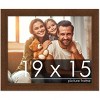 PosterPalooza | Simple Brown Picture Frame - UV Acrylic, Backing Board, Hanging Hardware Included - 2 of 4