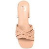 Journee Collection Womens Moree Open Square Toe Block Heel Sandals Tan 9.5 - 4 of 4
