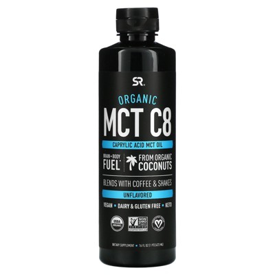 Sports Research Organic MCT C8 Oil, Unflavored, 16 fl oz (473 ml), Weight Loss Supplements