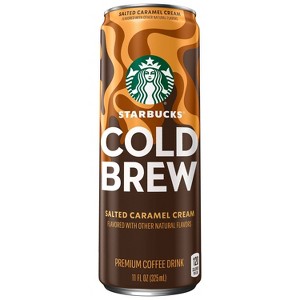 Starbucks Salted Caramel Cream Cold Brew Premium Coffee Drink - 11 fl oz Can - 1 of 4