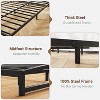 Low Profile Bed Frame, Heavy Duty Metal Platform Bed with Steel Slat Support, No Box Spring Needed, Easy Assembly - 3 of 4