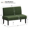 Yaheetech Corduroy Loveseat Small Couch Armless Chair Sofa with Rubberwood Legs for Bedroom, Dorm, Living Room - 3 of 4
