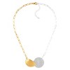 Silpada 'Palette' Sterling Silver with 14K Yellow Gold Plating Necklace, 18” + 2” - 3 of 4
