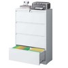 NicBex Modern File Cabinet with Lock, Lateral  Metal Filing Cabinets with Drawers and Anti-Tilt Design,Office Cabinet for Home, Office,Black/White - 4 of 4