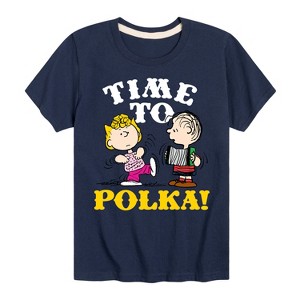 Boys' - Peanuts - Time To Polka Short Sleeve Graphic T-Shirt - 1 of 4