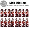 Big Dot of Happiness Lumberjack - Channel The Flannel - Buffalo Plaid Birthday Party Favor Kids Stickers - 16 Sheets - 256 Stickers - 2 of 4