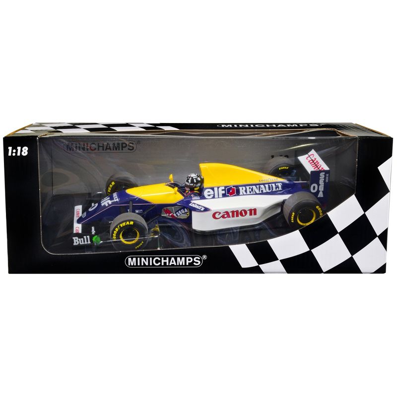 Williams Renault FW15C #0 "Canon" 3rd Place F1 Championship 1993 w/Driver Ltd Ed to 300 pcs 1/18 Diecast Model Car by Minichamps, 3 of 4