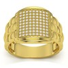 Pompeii3 1/4Ct Pave Diamond Men's Wide Ring Lab Created in White, Yellow, or Rose Gold - 4 of 4