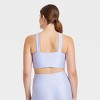 Women's Light Support Shine Ribbed Halter Longline Sports Bra - All In Motion™ - 4 of 4