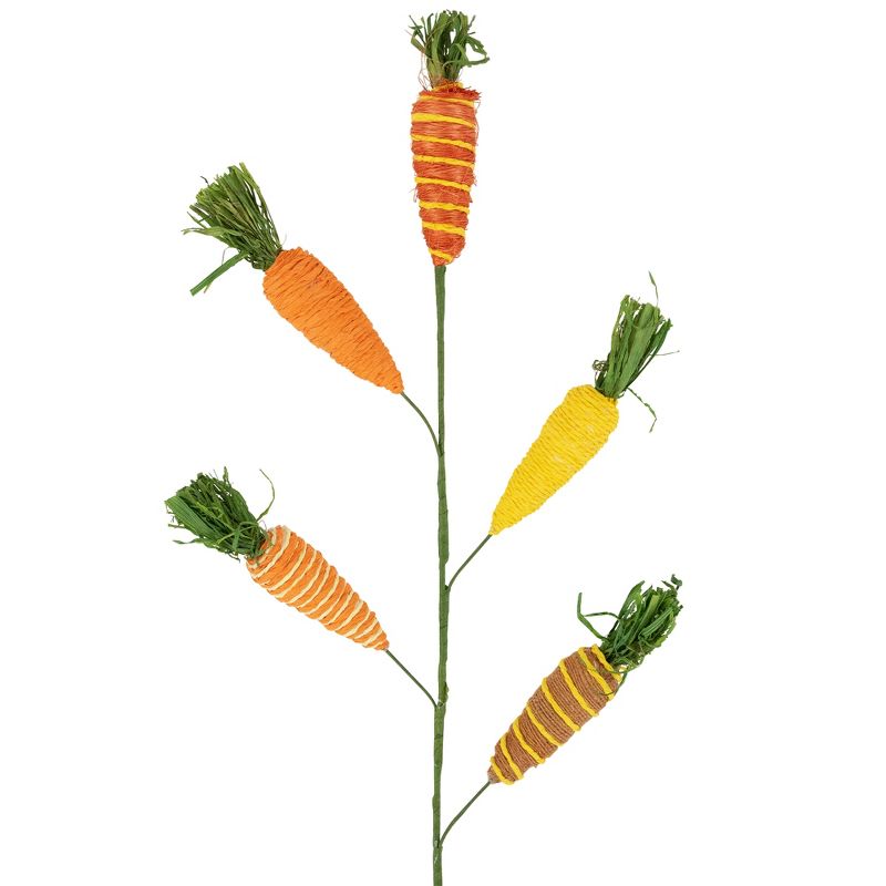 Northlight Striped Carrots Artificial Easter Spray - 23.75", 5 of 8