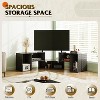 GALAXHERO Modern Deformable Television Stand with LED Strips, Entertainment Center, Media TV Console for Living Room and Bed Room, Black - 4 of 4