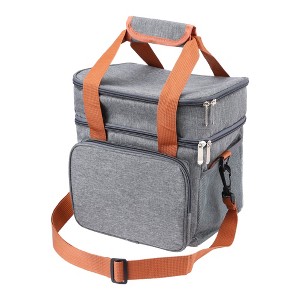 REGALWOVEN Oxford Wipe Clean Insulated Large Capacity Lunch Bags 10.2 x 7.1 x 11 Inches - 1 of 4