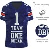 Football Jersey Navy and Orange 13 X 19 Polyester Outdoor Hanging Garden Flag - 2 of 2