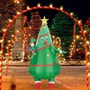 Inflatable Christmas Tree Adult Costume - 3 of 4