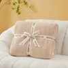 Snuggle Sac Soft Knit Throw Fuzzy Cozy Reversible Microfiber Blanket - 2 of 4