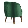 28.25"Upholstered Barrel Accent Chair With Wooden Legs - 3 of 4