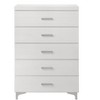 Okak 5-Drawer Wooden Chest Spacious Organizer Dresser with Easy-Pull Handles, Versatile Storage Solution for Home/Office - 2 of 4