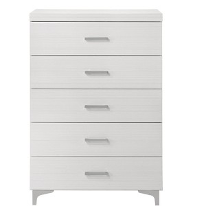 NicBex 5-Drawer Dresser Rich Wood Grain Storage Chest with Smooth Glide Drawers, Classic Rectangular Design for Bedroom/Living Room Organization - 1 of 4