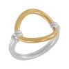 Silpada 'Pure Karma' Sterling Silver with 18K Yellow Gold Plating Ring - 2 of 4
