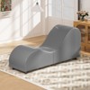 Mjkone Velvet Yoga Chaise Lounges, Modern Curved Yoga Chairs for Adults, Small Chaise Lounges Chair for Stretching, Relaxation, Exercise - 2 of 4