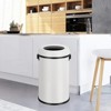17 Gallon Round Stainless Steel Trash Can with  - 65 Litre - 4 of 4