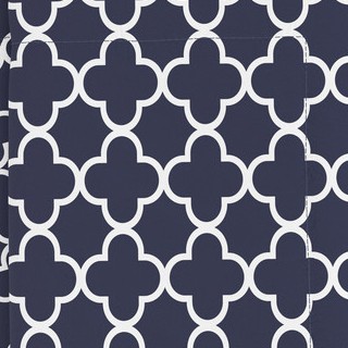 quatrefoil / navy