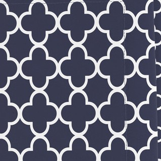 quatrefoil / navy